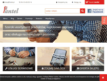 Tablet Screenshot of fantel.pl